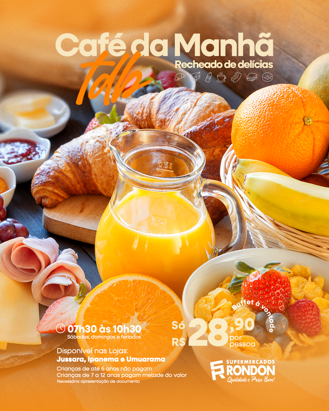 Café da Manhã - Supermercados Rondon