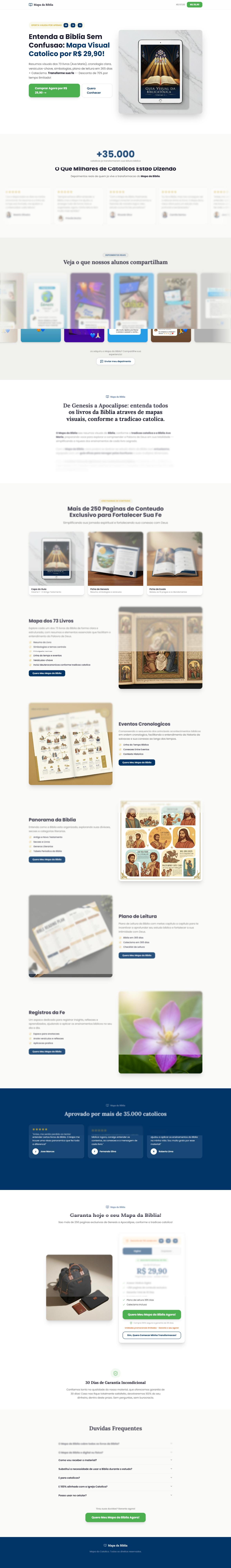 Mapa da Bíblia — Guia Visual Católico