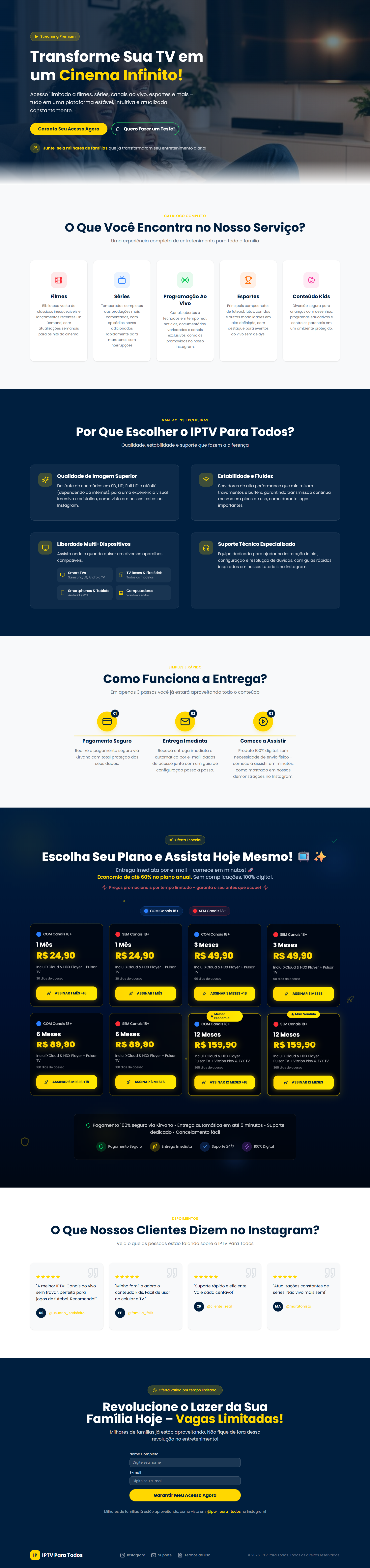 IPTV Para Todos — Acesso Premium